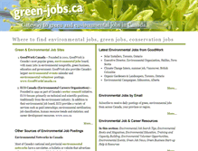 Tablet Screenshot of green-jobs.ca